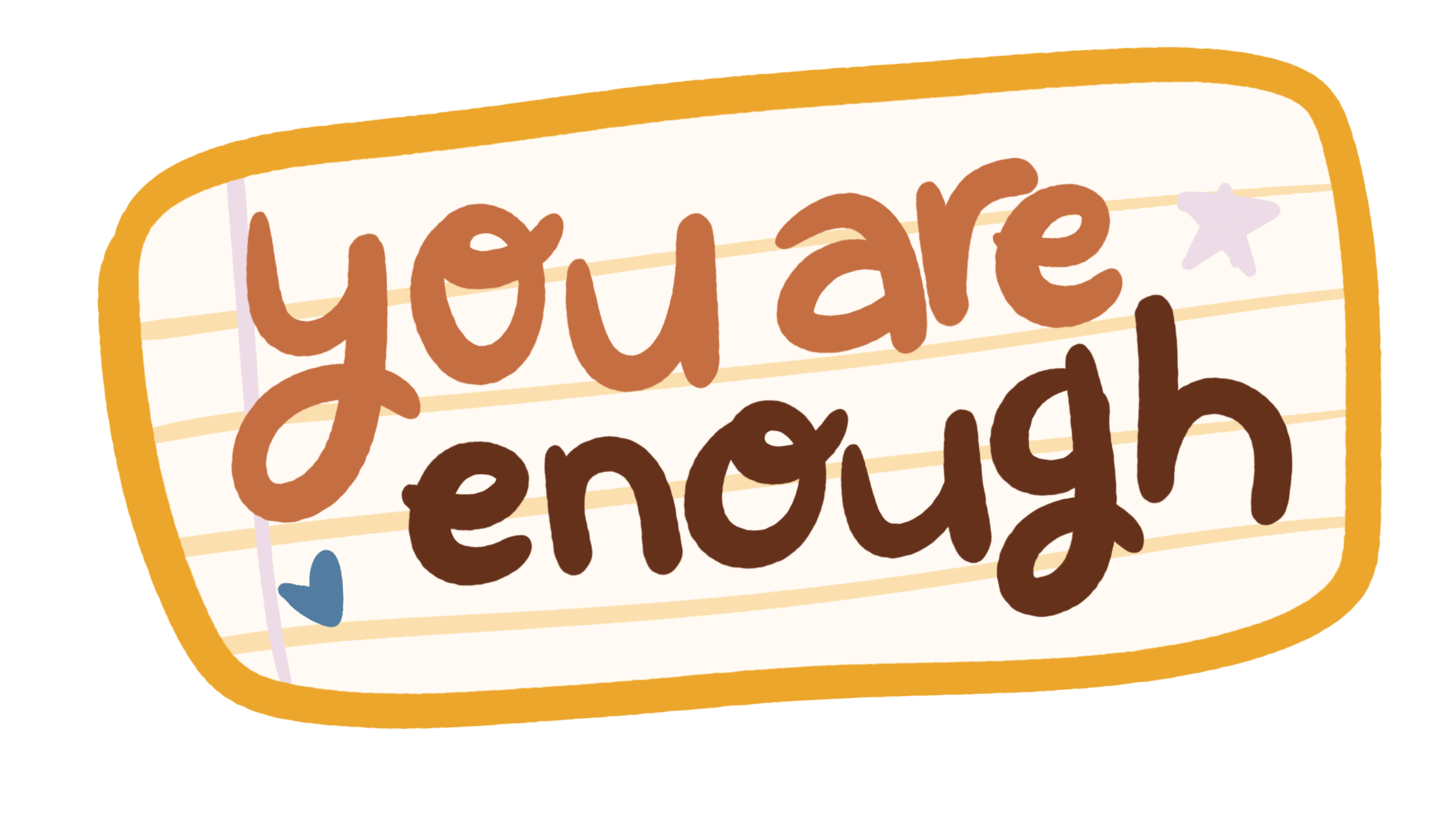 You are enough — affirmation card